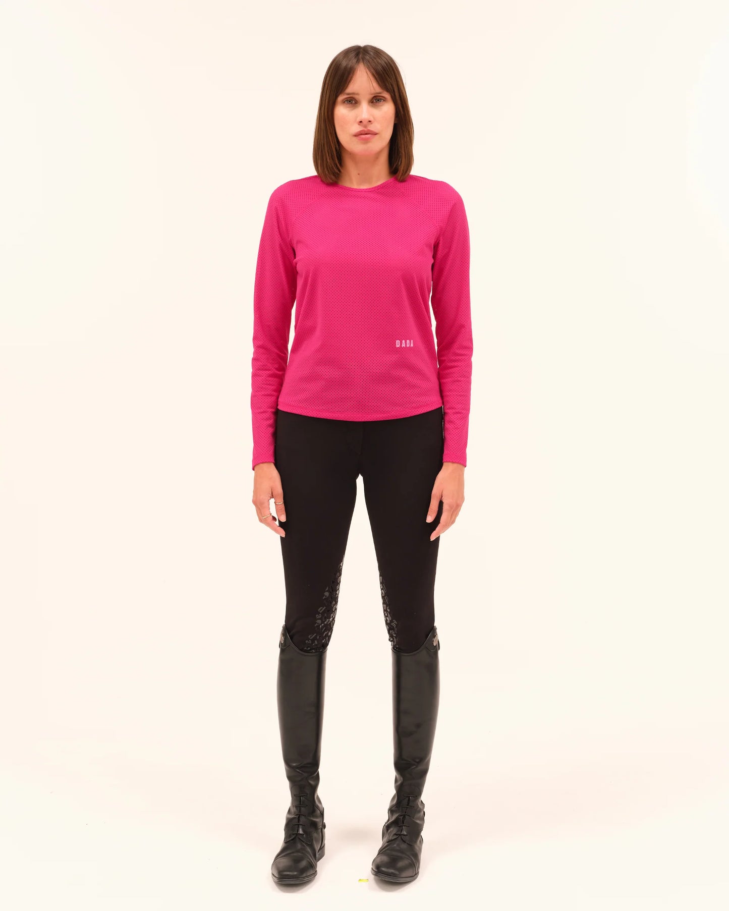 JAZZ - Micro-Perforated Long-Sleeve Equestrian T-Shirt
