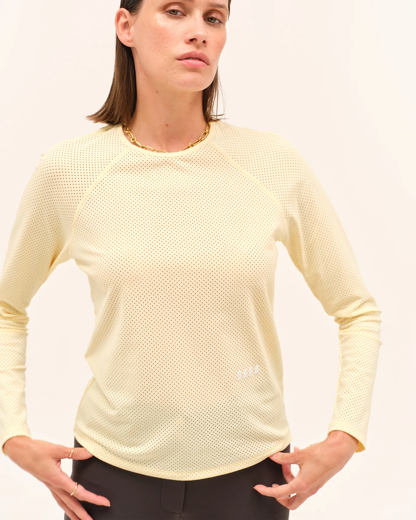 JAZZ - Micro-Perforated Long-Sleeve Equestrian T-Shirt