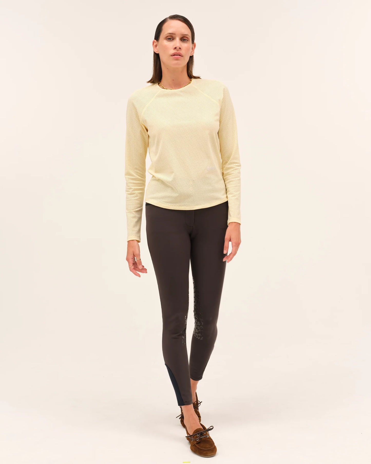 JAZZ - Micro-Perforated Long-Sleeve Equestrian T-Shirt