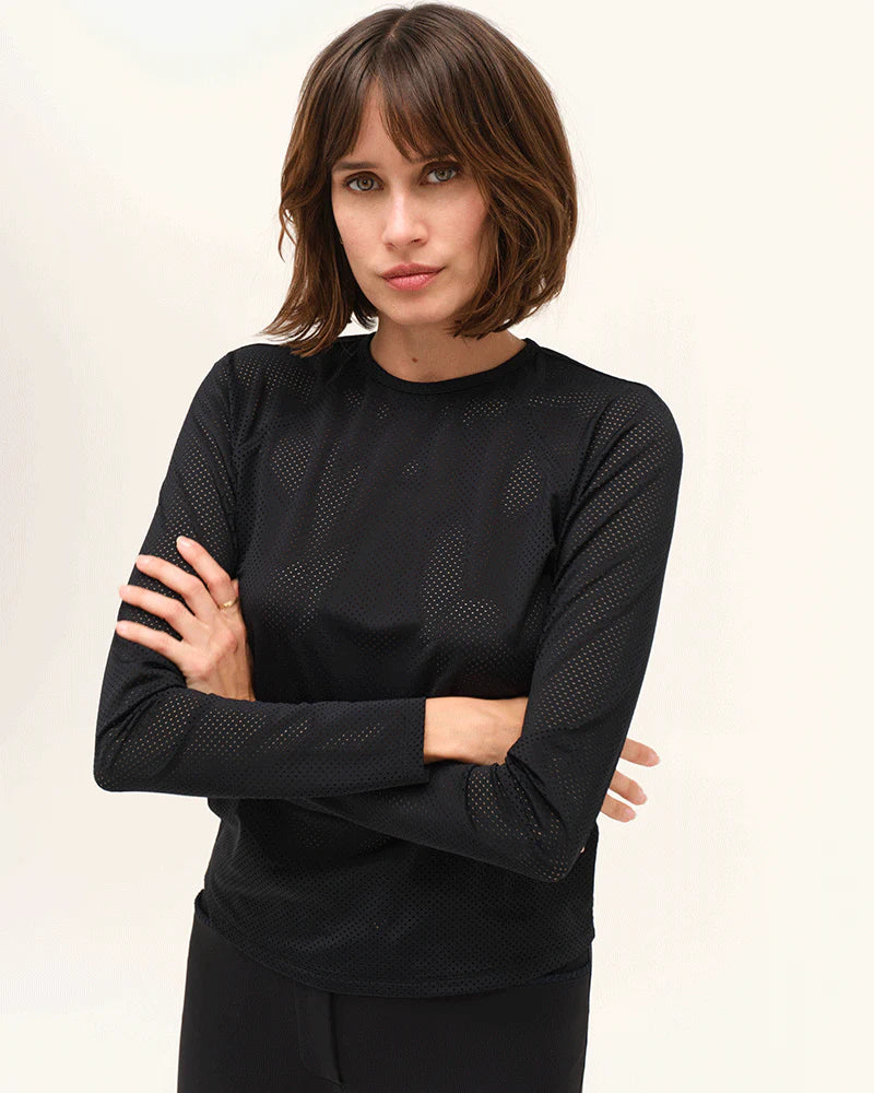 JAZZ - T-shirt technique d'équitation manches longues microperforé