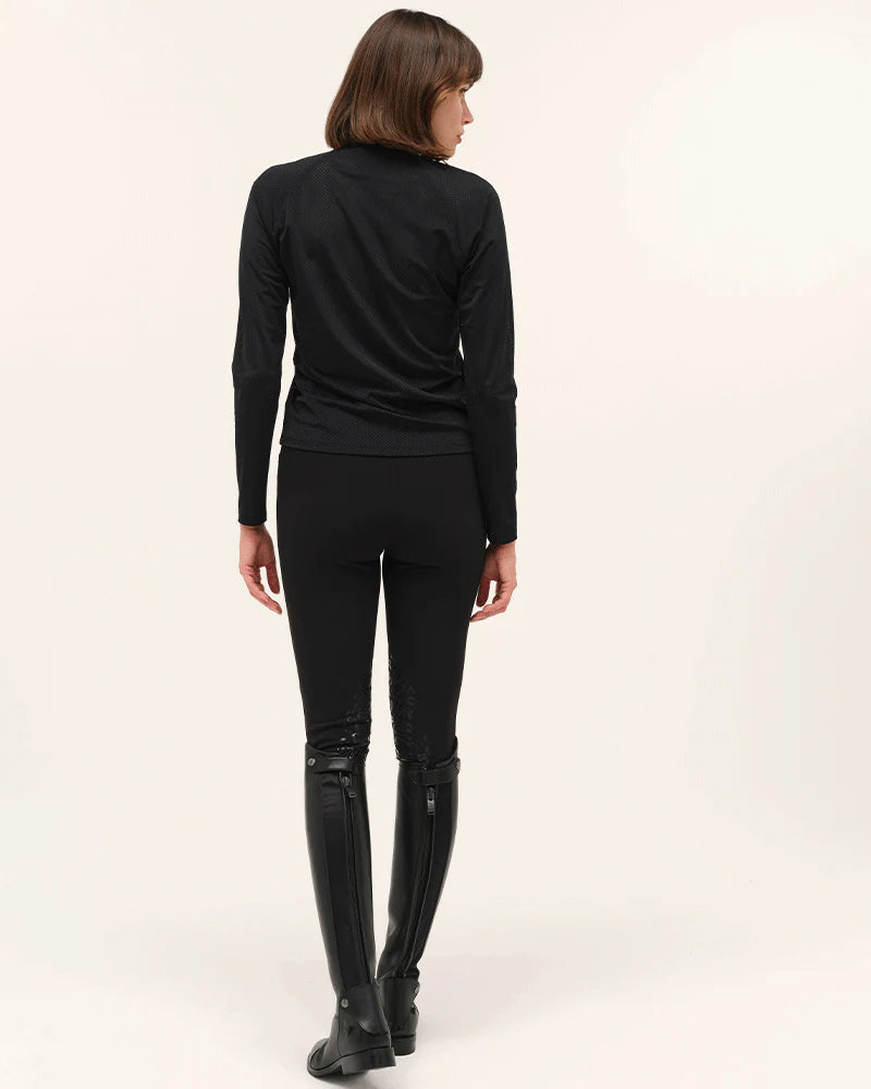 JAZZ - T-shirt technique d'équitation manches longues microperforé