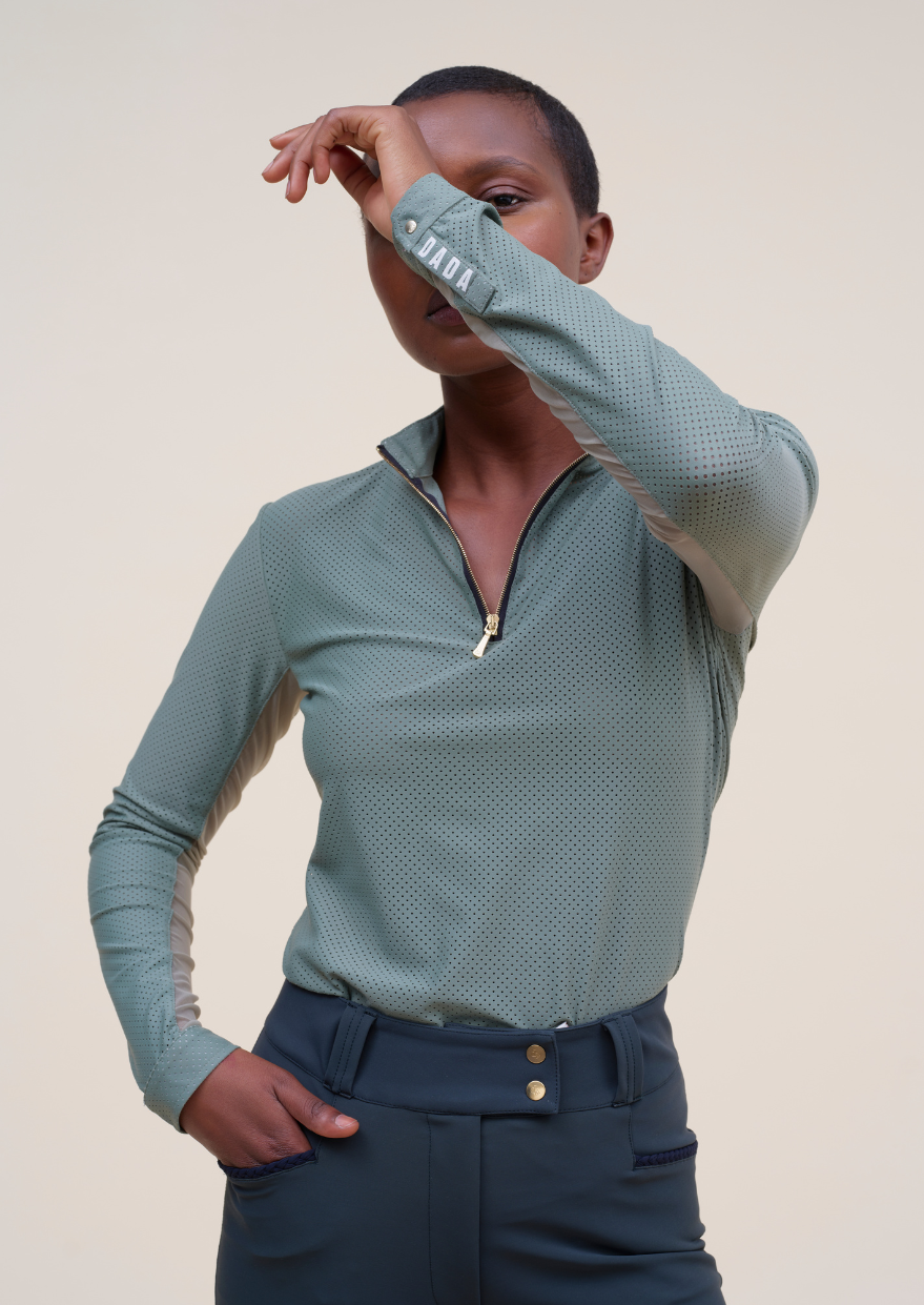 PABLITO - Long sleeve riding polo shirt