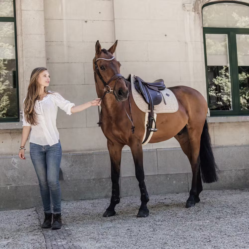 Saddle Pad Pied-de-Poule Jumping