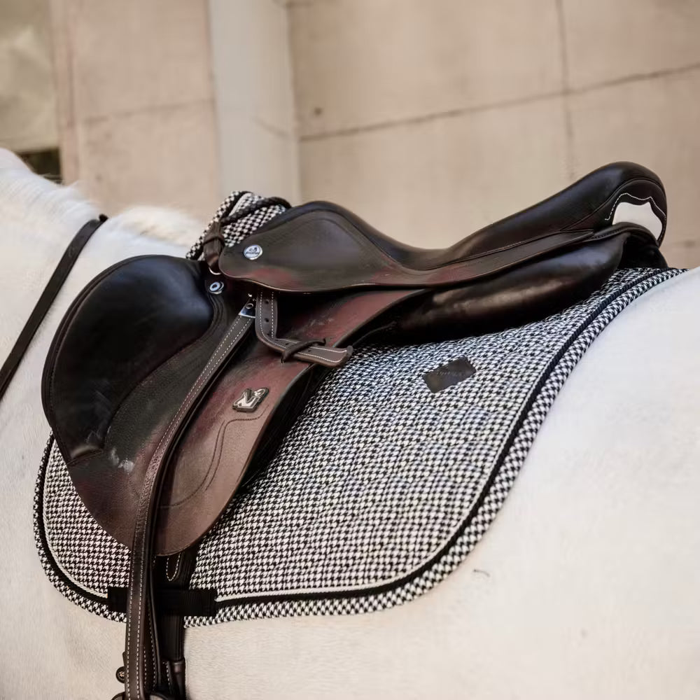 Saddle Pad Pied-de-Poule Jumping