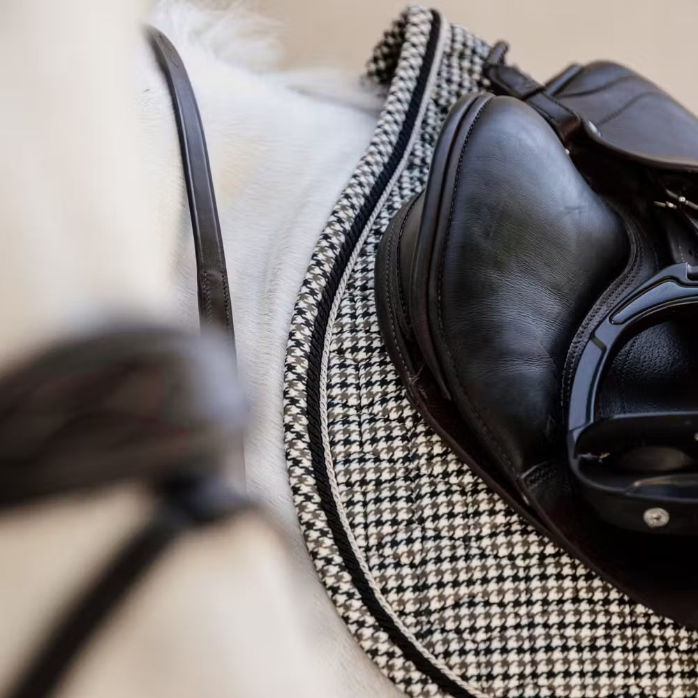 Saddle Pad Pied-de-Poule Jumping