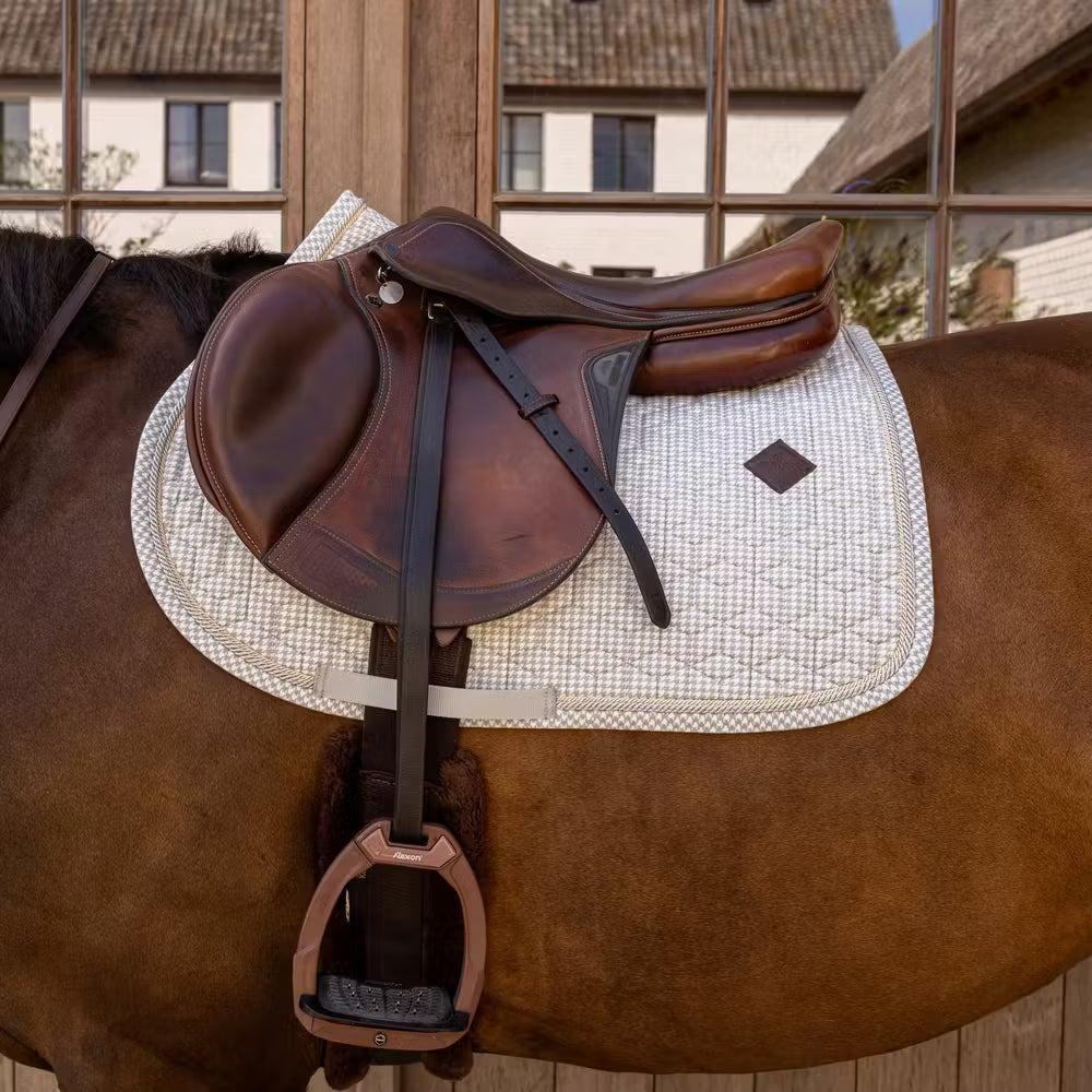 Saddle Pad Pied-de-Poule Jumping