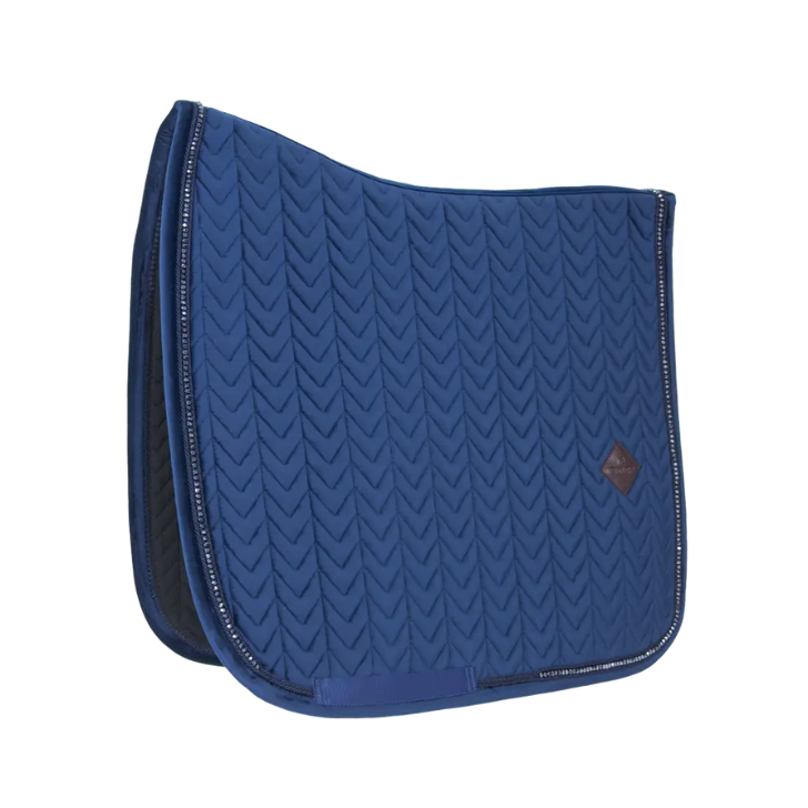 Velvet PEARLS Dressage Saddle Pad | Navy