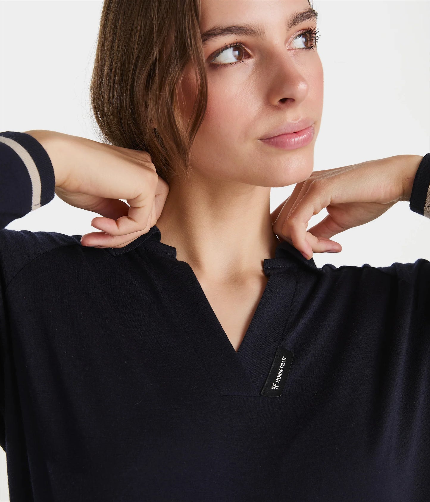 Merino Wool Polo Riding Shirt