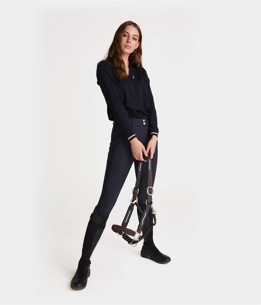 Merino Wool Polo Riding Shirt