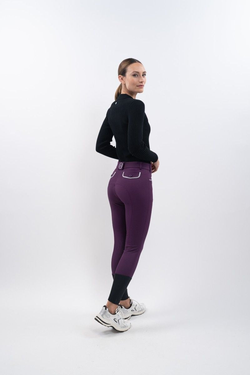AURORE Long Sleeves Ribbed Polo