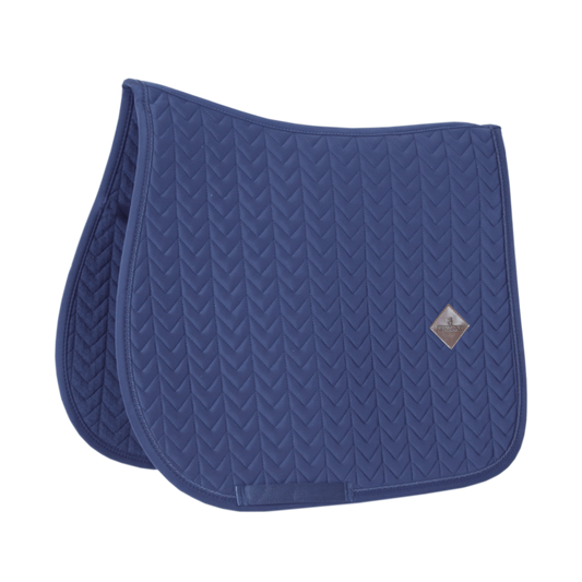 Fishbone Jumping Saddle Pad | Navy