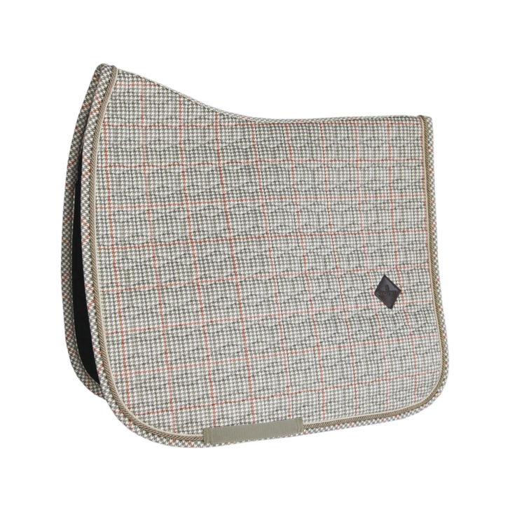 Pied-de-Poule Dressage Saddle Pad | Beige