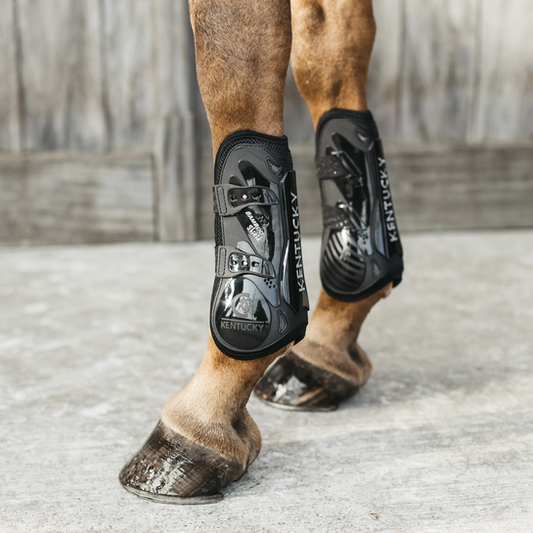 Tendon Boots Bamboo Elastic | Black
