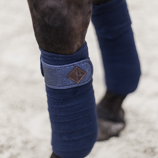 Glitter Polar Fleece Bandages | Navy