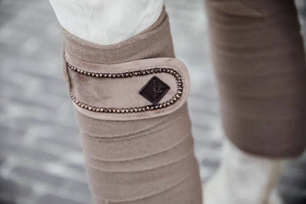Velvet PEARLS Polar Fleece Bandages | Beige