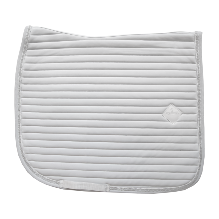 Pearls Dressage Saddle Pad | White