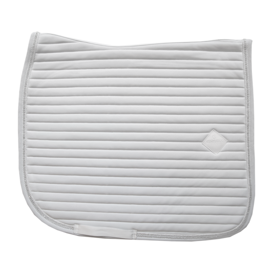 Pearls Dressage Saddle Pad | White