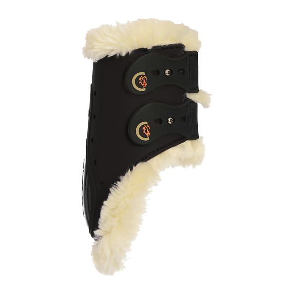 Sheepskin Fetlock Boots Elastic | Black