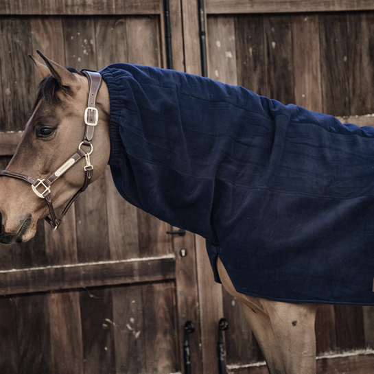 Heavy Fleece Horse Scarf | Navy