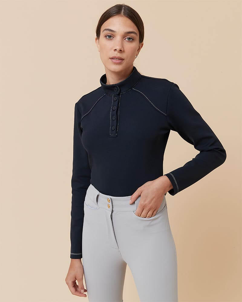 Navy lightweight shop sweater