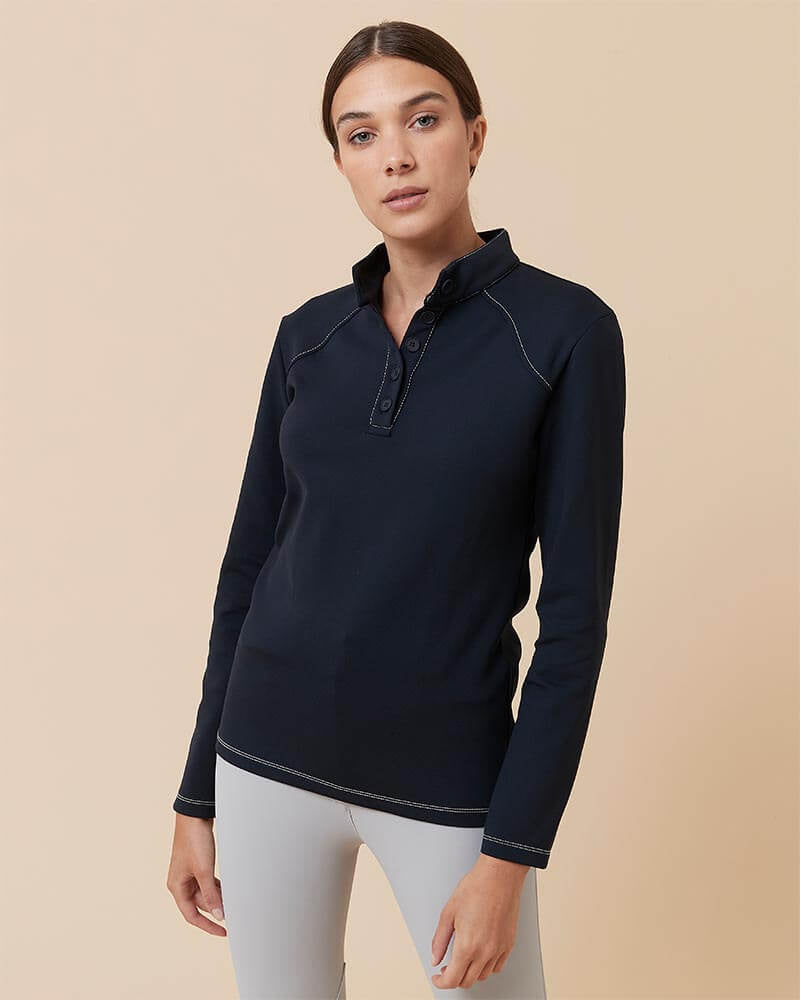 EDGAR - Long Sleeve Lightweight Sweater | Navy