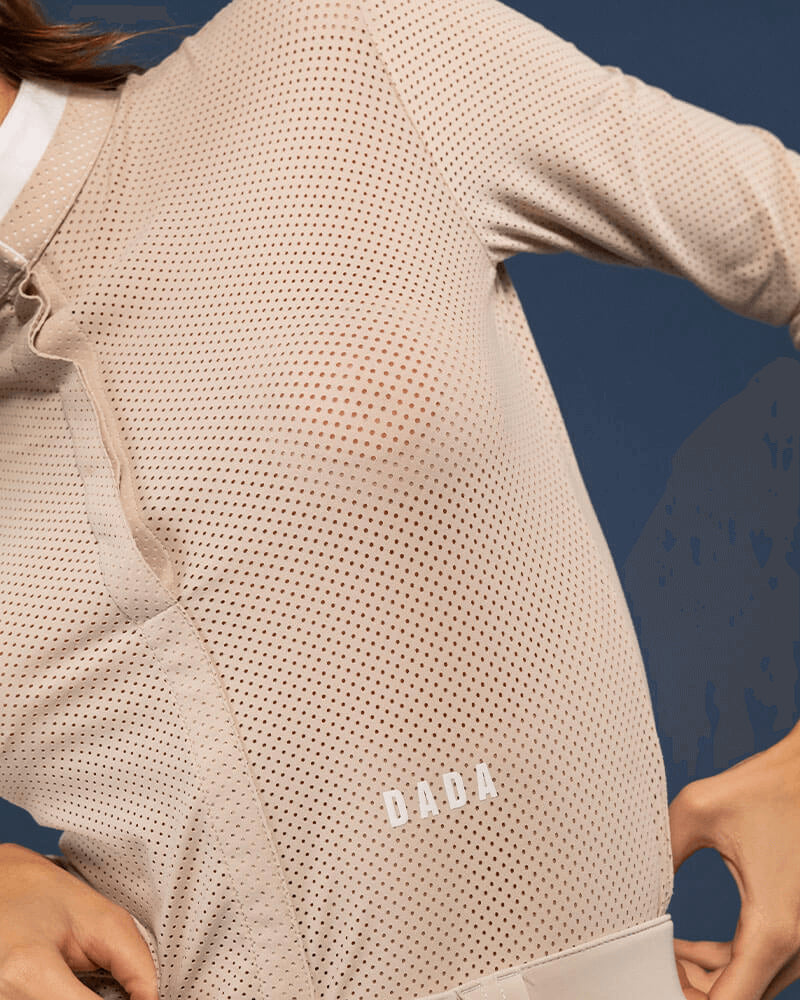 HELIOS Long Sleeve Show Shirt | Latte