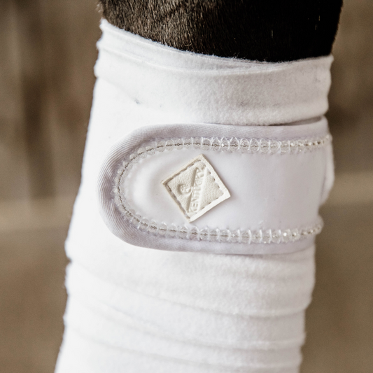 Pearls Polar Fleece Bandages | White