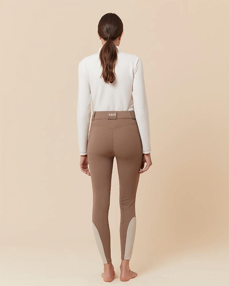 KIT - High Waist Riding Breeches + Grip | Moka