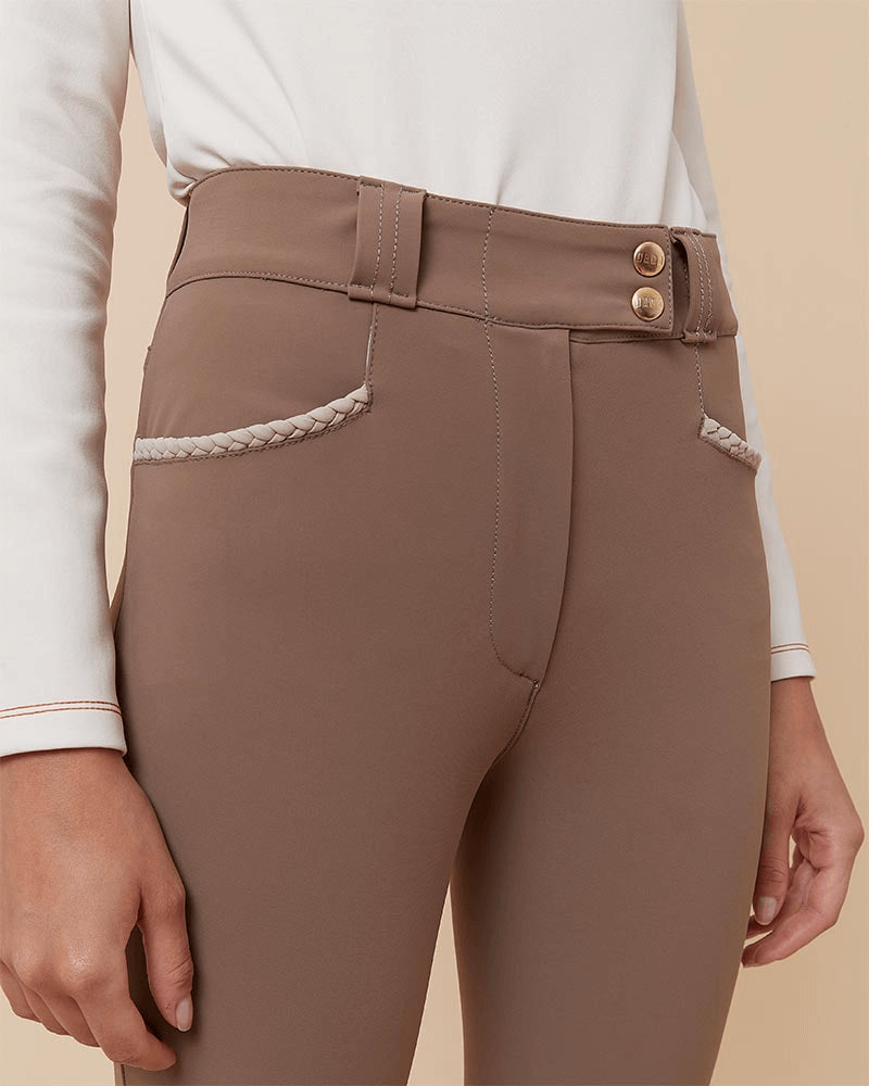 KIT - High Waist Riding Breeches + Grip | Moka