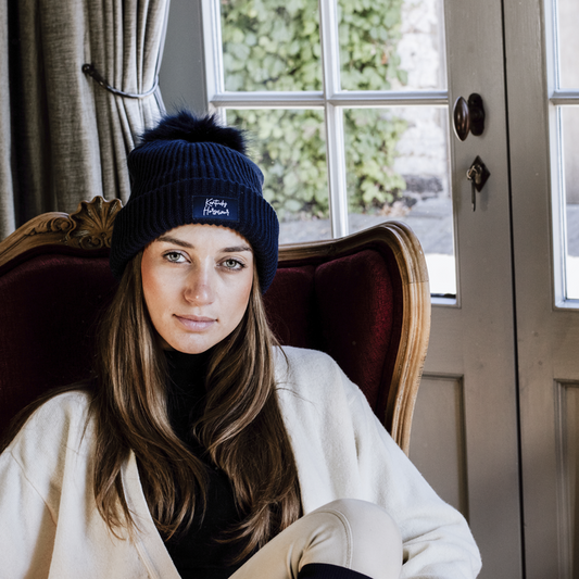 Beanie PomPom | Navy